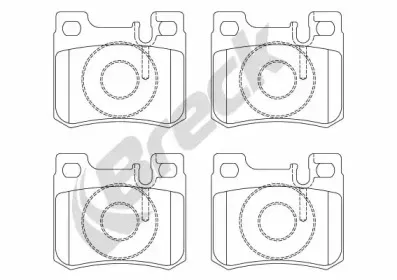 Комплект тормозных колодок, дисковый тормоз BRECK купить